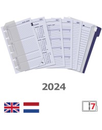 Agendavulling 2024 kalpa pocket jaardoos 7dagen/2pagina's