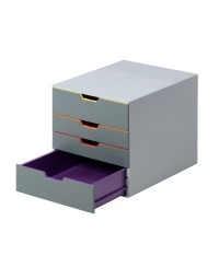 Ladenbox durable varicolor 4 laden grijs