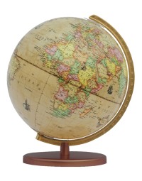 Globe columbus renaissance houten voet 30cm 603016/h