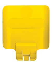 Paneel rubbermaid slim jim recyclestation voor label geel