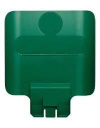 Paneel rubbermaid slim jim recyclestation voor label groen