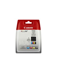 Inktcartridge canon cli-551 zwart + 3 kleuren
