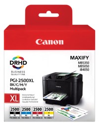 Inktcartridge canon pgi-2500xl zwart + kleur