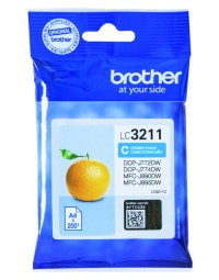 Inktcartridge brother lc-3211c blauw