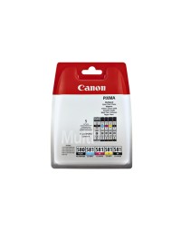 Inktcartridge canon pgi-580 + cli-581 2x zwart + 3 kleuren