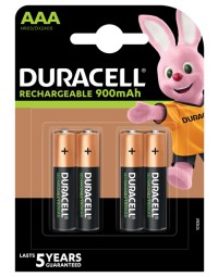 Batterij oplaadbaar duracell 4xaaa 900mah ultra