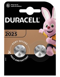 Batterij duracell knoopcel 2xcr2025 lithium Ø20mm 3v-170mah