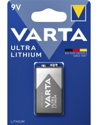 Batterij varta ultra lithium 9volt