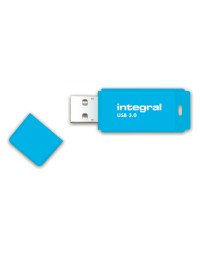 Usb-stick 3.0 integral 64gb neon blauw