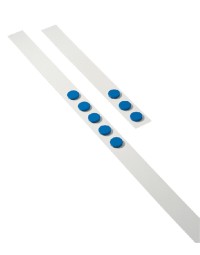 Wandlijst desq 100cm met 5 blauwe magneten 32mm