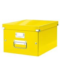 Opbergbox leitz wow click & store 281x200x370mm geel