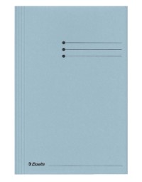 Dossiermap esselte folio 3 kleppen manilla 275gr blauw