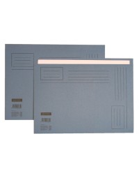 Vouwmap quantore folio ongelijke zijde 230gr blauw