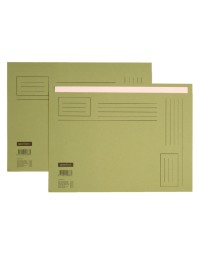 Vouwmap quantore folio ongelijke zijde 230gr groen
