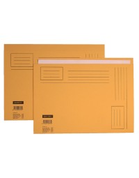 Vouwmap quantore folio ongelijke zijde 230gr geel