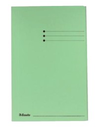 Dossiermap esselte folio 3 kleppen manilla 275gr groen