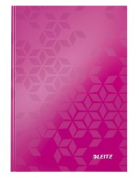Notitieboek leitz wow a5 160blz 90gr lijn roze