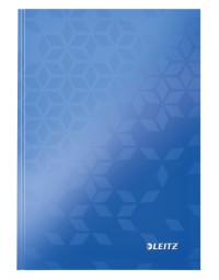 Notitieboek leitz wow a5 160blz 90gr lijn blauw