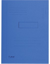 Dossiermap exacompta forever a4 2 kleppen 290gr blauw