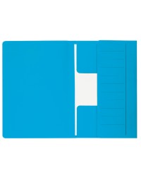 Dossiermap secolor mammoet folio 3 kleppen 270gr blauw