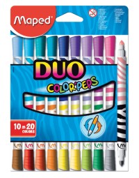 Viltstift maped color'peps duo colors set á 10 stuks assorti