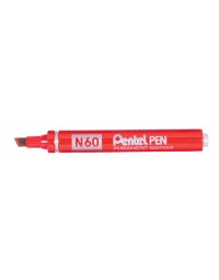 Viltstift pentel n60 schuin rood 1.2-6mm