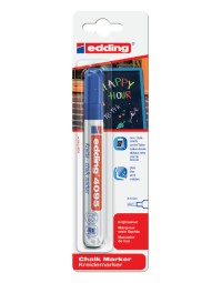 Krijtstift edding 4095 rond 2-3mm blauw blister à 1 stuk