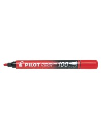 Viltstift pilot 100 rond fijn rood