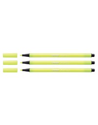 Viltstift stabilo pen 68/024 medium neon geel