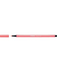 Viltstift stabilo pen 68/040 medium neon rood