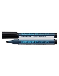 Viltstift schneider maxx 290 whiteboard rond 2-3mm zwart