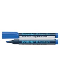 Viltstift schneider maxx 290 whiteboard rond 2-3mm blauw