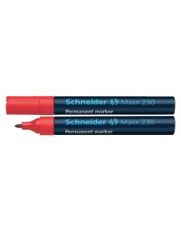 Viltstift schneider maxx 230 rond 1-3mm rood