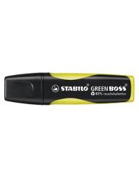 Markeerstift stabilo green boss 6070/24 geel