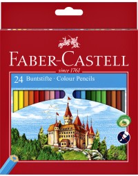 Kleurpotloden faber-castell assorti set à 24 stuks