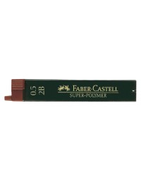 Potloodstift faber-castell 0.5mm 2b super-polymer koker à 12 stuks