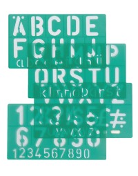 Lettersjabloon linex hoofletters/letters/cijfers 50mm