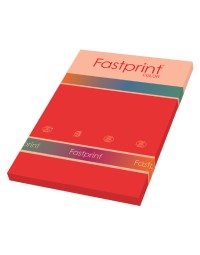 Kopieerpapier fastprint a4 120gr felrood 100vel