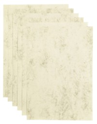 Kopieerpapier papicolor a4 200gr 6vel marble ivoor