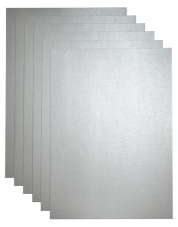 Kopieerpapier papicolor a4 120gr 6vel metallic zilver