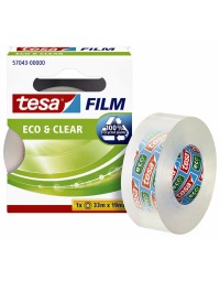 Plakband tesafilm® eco & clear 33mx19mm transparant