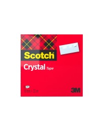 Plakband scotch crystal 600 19mmx33m transparant