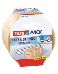 Verpakkingstape tesapack® extra strong 66mx50mm pvc transparant