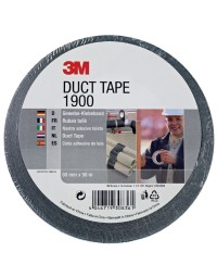 Plakband 3m 1900 duct tape 50mmx50m zwart