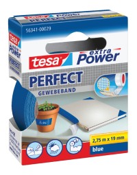 Textieltape tesa® extra power perfect 2.75mx19mm blauw