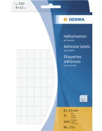 Etiket herma 2310 8x12mm wit 3840stuks