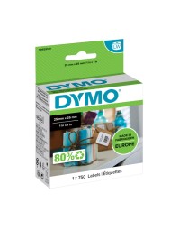 Etiket dymo labelwriter 11253 25mmx25mm verwijderbaar rol à 750 stuks