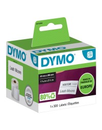Etiket dymo labelwriter 11356 41mmx89mm badge verwijderbaar rol à 300 stuks
