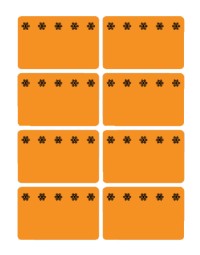 Etiket herma 3774 26x40mm diepvries oranje 48stuks