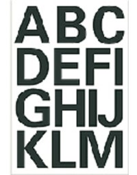 Etiket herma 4167 25mm letters a-z zwart